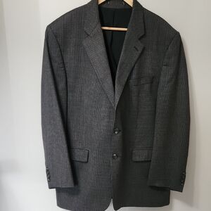 VTG Lauren Ralph Lauren 100% Wool Houndstooth Blazer 42L - Quiet Luxury 90s
